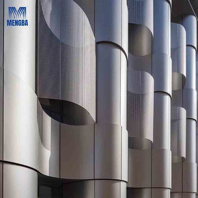 Stadiums Aluminium Exterior Wall Cladding 1mm / 2mm Thickness Column Cover
