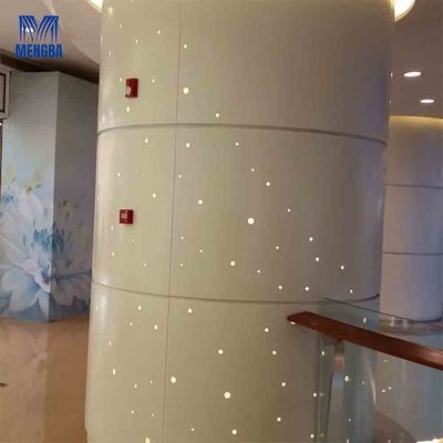 Stadiums Aluminium Exterior Wall Cladding 1mm / 2mm Thickness Column Cover