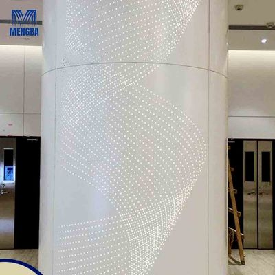 Stadiums Aluminium Exterior Wall Cladding 1mm / 2mm Thickness Column Cover