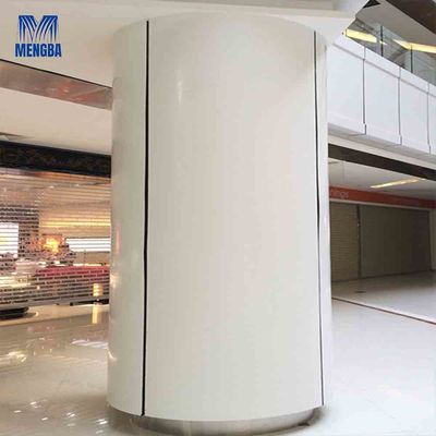 Stadiums Aluminium Exterior Wall Cladding 1mm / 2mm Thickness Column Cover