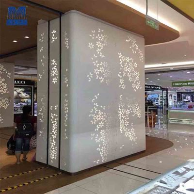 Stadiums Aluminium Exterior Wall Cladding 1mm / 2mm Thickness Column Cover