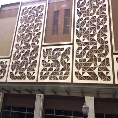 Ventilated Aluminium Curtain Wall External Cladding Veneer Facade