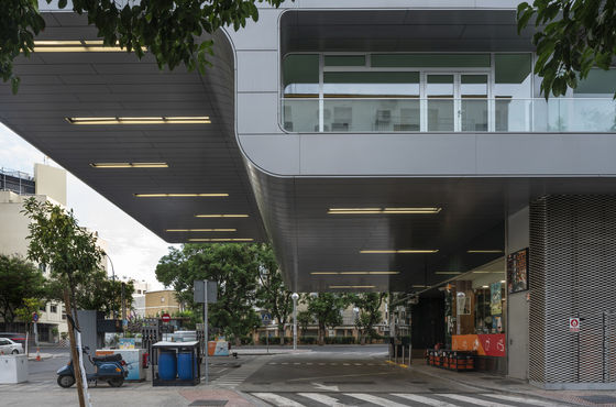 3D Curved Glass Curtain Wall Metal Aluminium Building Facade Waterproof