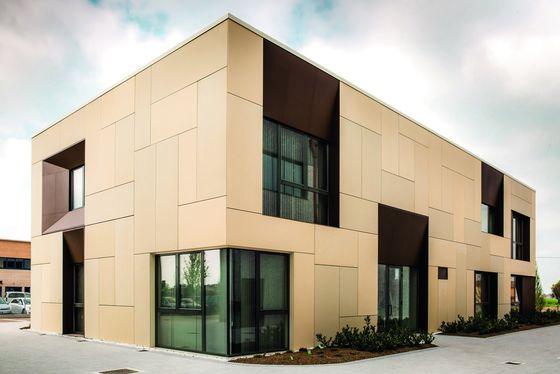 Perforated Decorative Aluminium Curtain Wall Outdoor Panels Facade