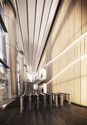 Custom Aluminium Suspended Ceiling Grid Perforated Ceiling Panel Tiles