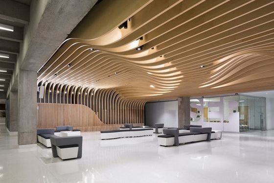 Custom Aluminium Suspended Ceiling Grid Perforated Ceiling Panel Tiles