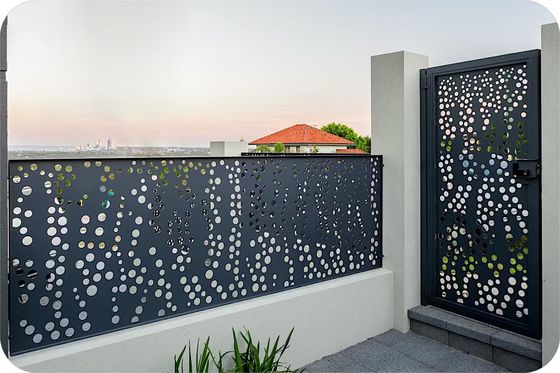 ODM Modern Aluminum Fence Gate Fireproof Powder Coated Aluminium Gate