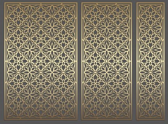 Living Room Privacy Divider Screen Aluminium Foldable Rectangle Shape