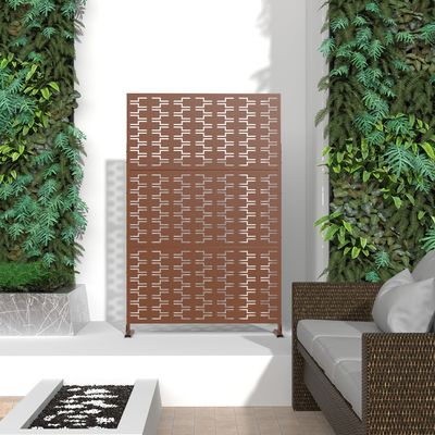 Living Room Privacy Divider Screen Aluminium Foldable Rectangle Shape