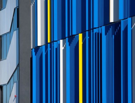 Building Outdoor Aluminium Louvres Powder Coating Waterproof