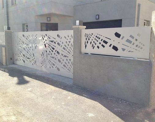 Commercial Aluminium Profile Gate Aesthetic Aluminum Driveway Gate Lightweight