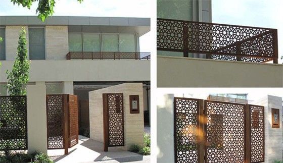 Commercial Aluminium Profile Gate Aesthetic Aluminum Driveway Gate Lightweight