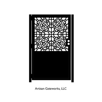 OEM Black Sliding Aluminum Fence Gate Fireproof And Weather Resistant