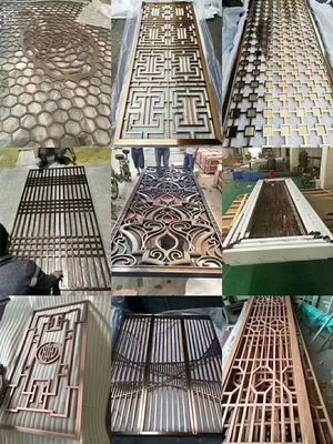 Interior Decorative Room Divider Screen Aluminum 71 Inches Overall Height